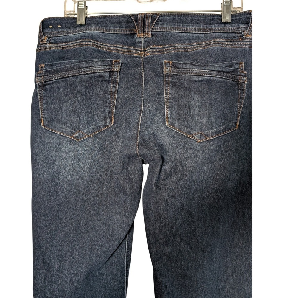 DEMOCRACY Ab Technology Distressed Ankle Skimmer Stretch Jeans Women's 12 - Picture 6 of 14